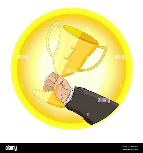 Hold The Award Stock Vector Images Alamy