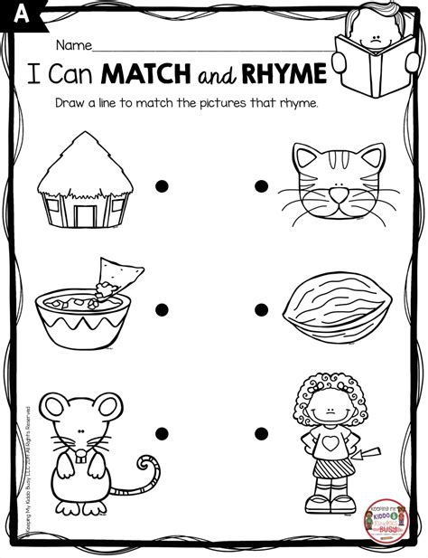 Free Rhyming Activity And Booklets For Kindergarten And First Grade