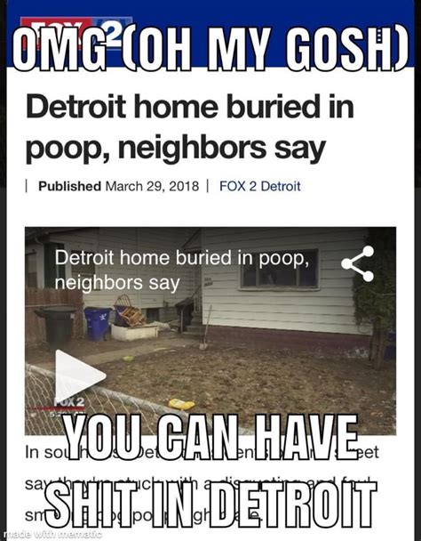 Detroit Home Buried In Poop Neighbors Say I Published March 29 2018 I