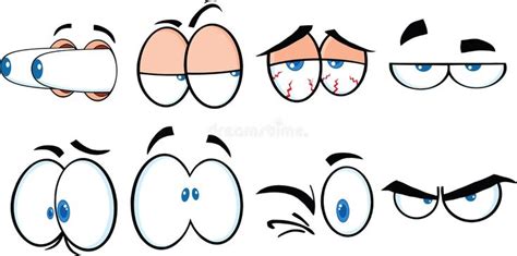 An Image Of Cartoon Eyes With Different Expressions