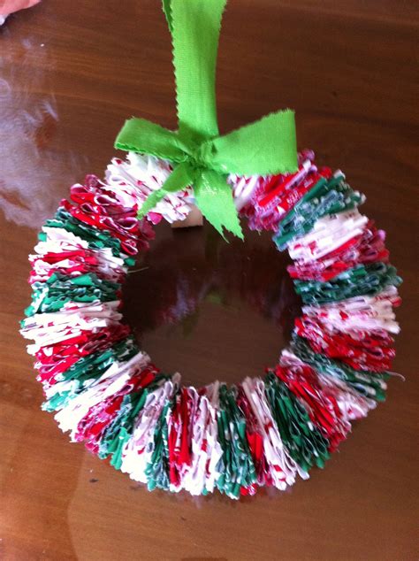 Christmas Wreath Fabric Craft Made With Wire Christmas Makes
