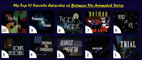 10 Best Episodes Of Batman The Animated Series By Batmanbrony On