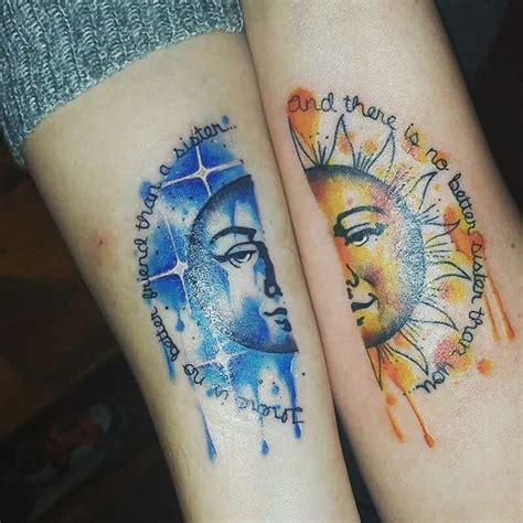 75 Superb Sister Tattoos Matching Ideas Colors Symbols