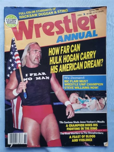 THE WRESTLER MAGAZINE Annual Spring 1988 Hulk Hogan Ric Flair 2