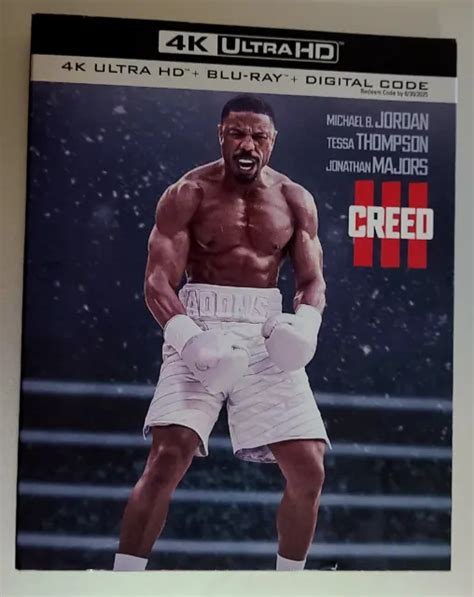 CREED III 4K UHD Blu Ray Digital New Sealed W Slipcase 21 79