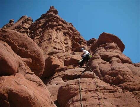 Guided Rock Climbing Tower Pursuits Moab 57hours