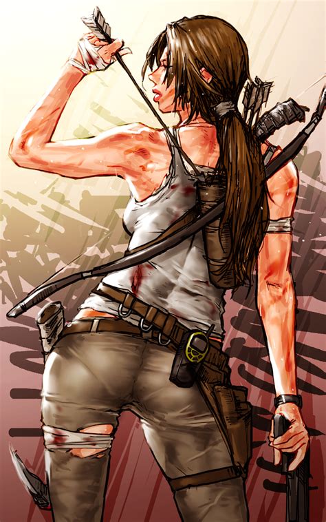 Lara Croft Tomb Raider And More Drawn By Take Draghignazzo Danbooru