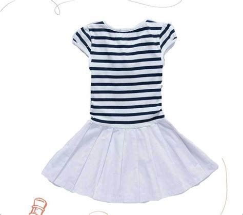 Free Shipping 2013 Little Girl Summer Dress Children Cotton Striped