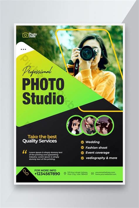 Photography Flyer Or Photo Studio Flyer Template Design Psd Free