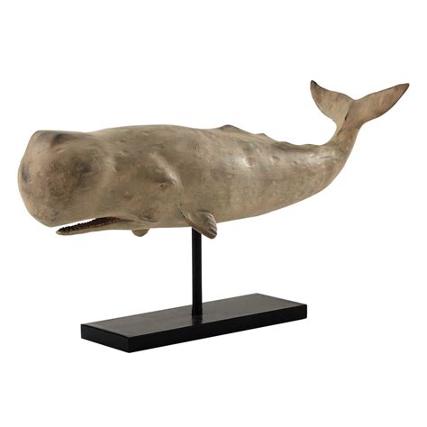 Arnold Resin Sperm Whale Statue W 77cm Maisons Du Monde