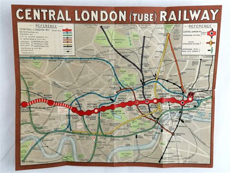 1934 London Underground Pocket Map No2 Hc Beck Iconic Antiques