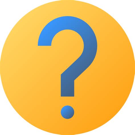 Question Flat Circular Gradient Icon