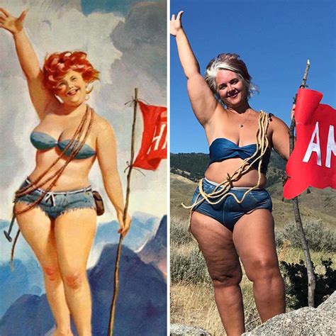 Woman Calling Herself A Fat Activist Recreates Images Of Hilda The Forgotten Plus Size Pin
