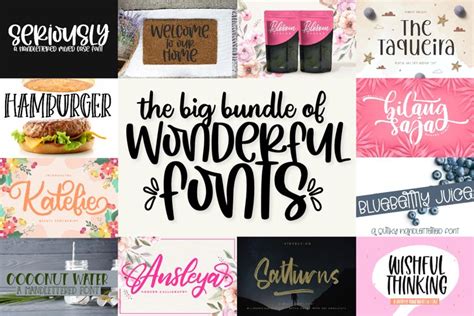 The Big Bundle Of Wonderful Fonts 1005262