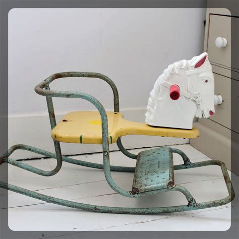 Original 1950s Metal Rocking Chair By British Toy Company Tri Ang
