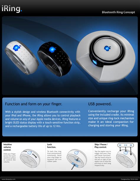 Apple Iring The Bluetooth Ring Concept