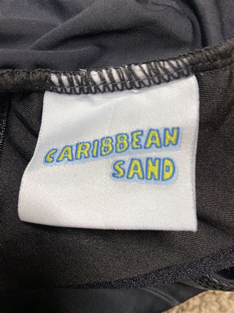 Womens Caribbean Sand One Piece Swimsuit Black 22w Gem