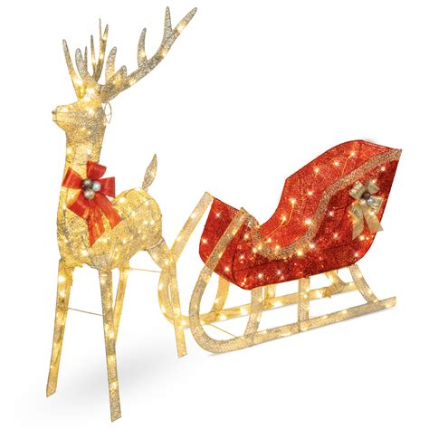 Style up your living room at belk®. Best Choice Products Lighted Christmas 4ft Reindeer ...