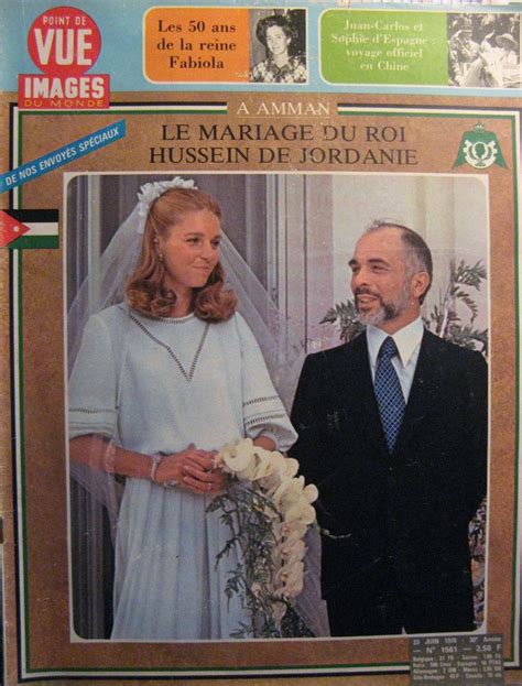 N°1561 Mariage Du Roi Hussein De Jordanie Et De Noor Hallaby Le 15 Juin 1977 Royal Brides