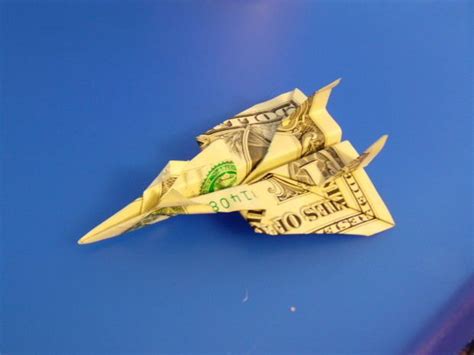 Dollar Bill Jet Fighter Dollar Bill Origami Money Origami Dollar Bill