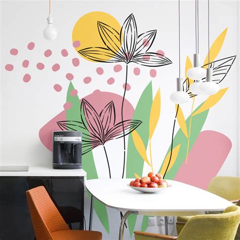 Floral Wall Art Wall Stencils For Painting Flower Wall Paint Stencil
