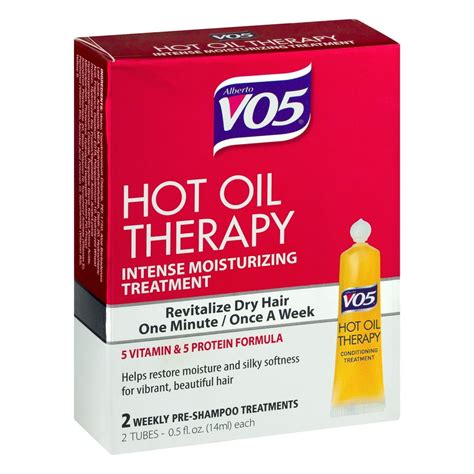 Vo5 Hot Oil Hair Treatment 2 Tubes 05 Fl Oz