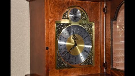 Be careful while doing this, as the hands are quite delicate. Howard Miller Grandfather Clock - YouTube