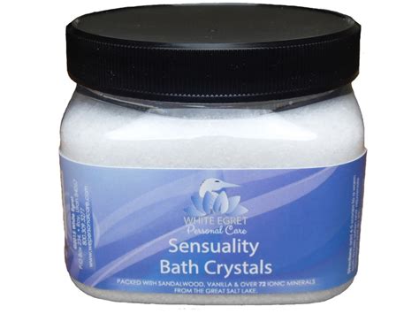 Sensuality Bath Crystals White Egret Inc 16 Oz Salt