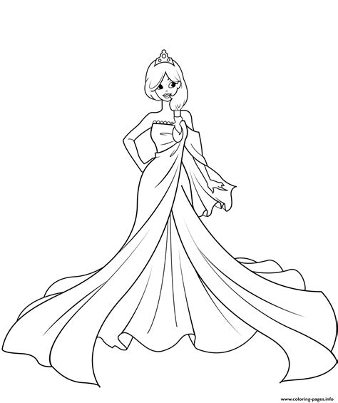 Cute Princess For Girls Coloring Page Printable