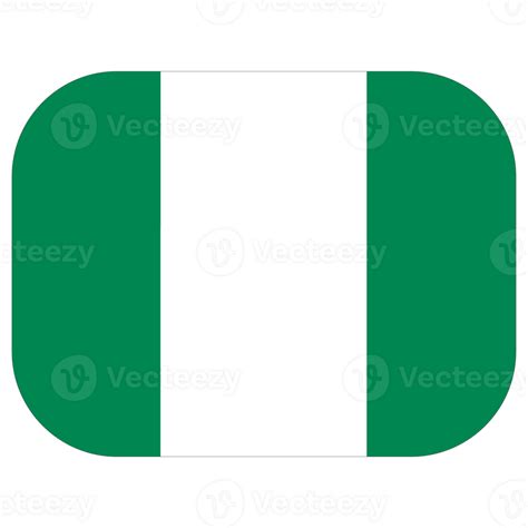 Nigerian Flag Flag Of Nigeria In Design Shape 25862927 Png
