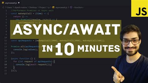 Async Await In JavaScript Tutorial