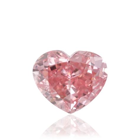 092 Carat Fancy Intense Pink Diamond Heart Shape Vvs2 Clarity Gia