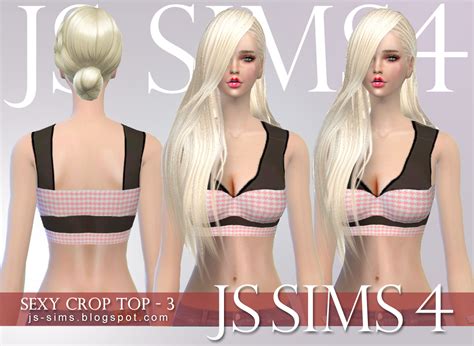 Js Sims 4 Sexy Crop Top Set