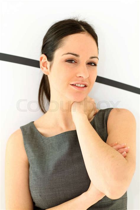 Business Woman Indoors Stock Image Colourbox