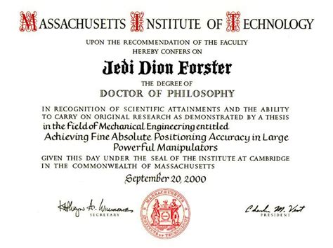 Doctorate Degree Fake Doctorate Degree Template With Regard To