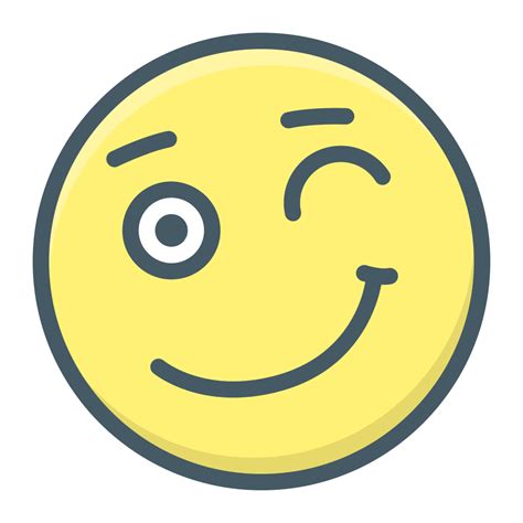 Emoji, face, positive, smile, smiley, wink icon - Free download