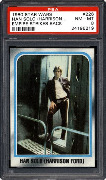 1980 Topps Empire Strikes Back Han Solo Harrison Ford Psa Cardfacts®