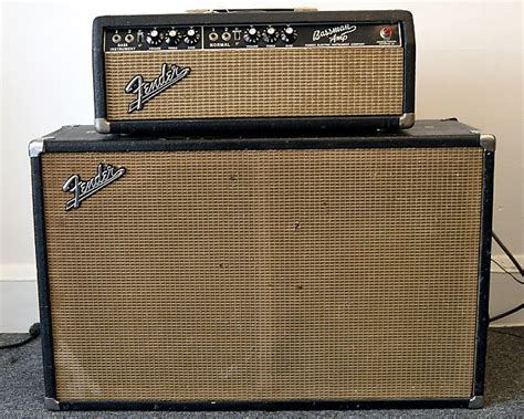 Tweed super® style 2x10 narrow panel combo cabinet. Vintage 1965 Fender Bassman Head and 2x12 Cabinet | Ryan ...
