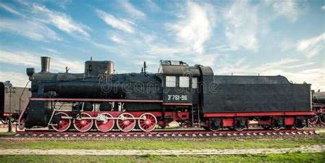 Old Steam Locomotives Stock Photo Image Of Track Railing 59779772