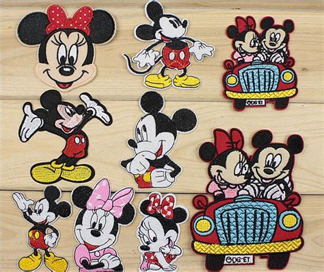 Mickey Minnie Cartoon 3d Embroidered Patch Accessories
