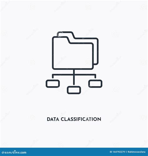 Data Classification Solid Illustration 137473254