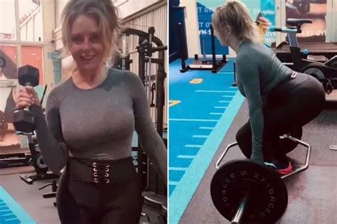 Carol Vorderman Shows Off Ageless Figure As She Squeezes Into Skintight Dress Daily Star