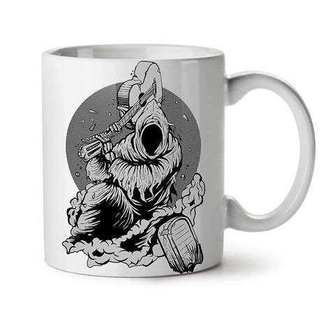 Grim Reaper Evil Horror New White Tea Coffee Ceramic Mug 11 Oz
