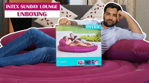 Intex Ultra Daybed Inflatable Lounge Unboxing And Review Youtube