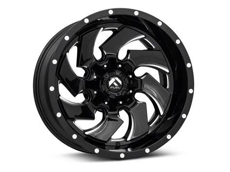 Fuel Wheels Yukon Cleaver Gloss Black Milled 6 Lug Wheel 20x9 1mm