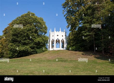 Gothic Temple At Painshill Park In Surrey Uk Stock Photo Alamy
