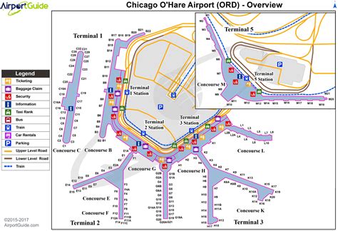 Chicago Chicago Ohare International Ord Airport Terminal Maps