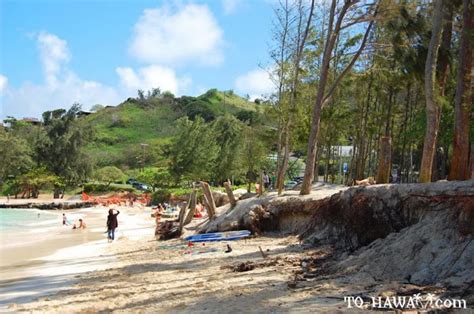 Kailua Beach Park Erosion Photos