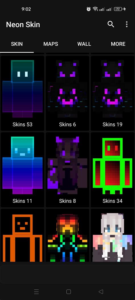 Neon Skins Minecraft Pe Apk Für Android Herunterladen