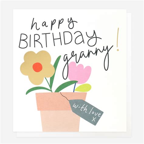 Granny Birthday Card By Caroline Gardner Vibrant Home